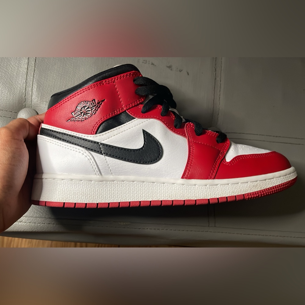 Nike Air Jordan Red, Black, and White Sneakers